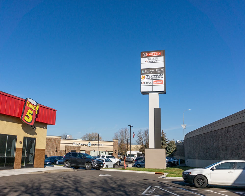 Blaine Square Multi Tenant Pylon Signs